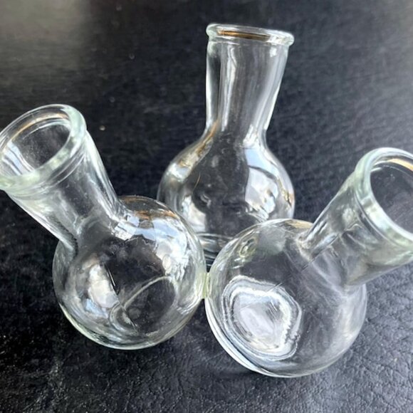 Vintage Glass Two-3 Cluster Bud Vase Propagation Station Flower Arrangement BHW - Picture 4 of 4